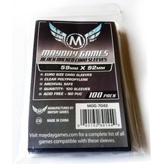 Mayday Games Black Backed Card Sleeves 59mm x 92mm 100 pack