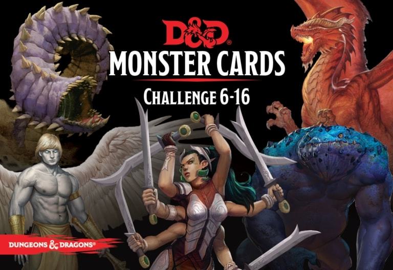 5th Edition D&D Monster Cards Challenge 6-16