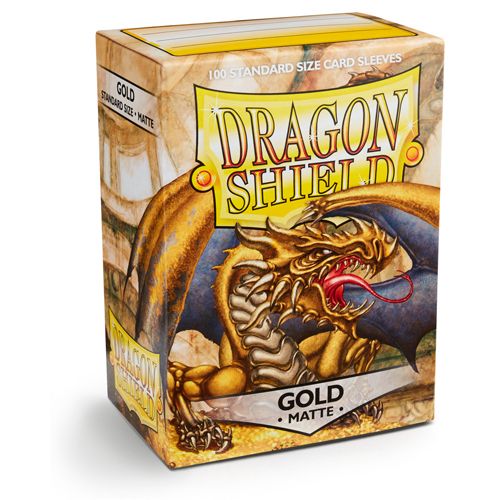 Dragon Shield Box of 100 in Matte Gold