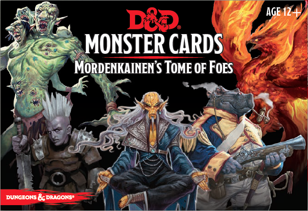 5th Edition D&D Monster Cards Mordankainens Tome of Foes