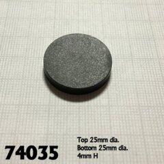 1 Inch Round Flat Base 74035