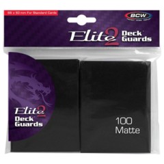 BCW Elite Deck Guards Matte Black 100 Count