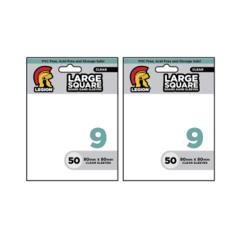 Legion #9 Large Square Board Game Card Sleeves Clear 50 Count