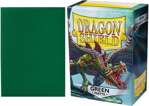 Dragon Shield Green Matte Card Sleeves 100 Count