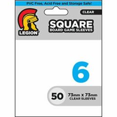 Legion #6 Square Board Game Card Sleeves Clear 50 Count