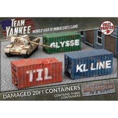 TEAM YANKEE - 20ft Damaged Containers (Fully Painted) (BB254)