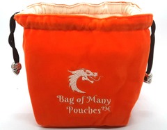 Old School - Bag of Many Pouches Orange Dice Bag