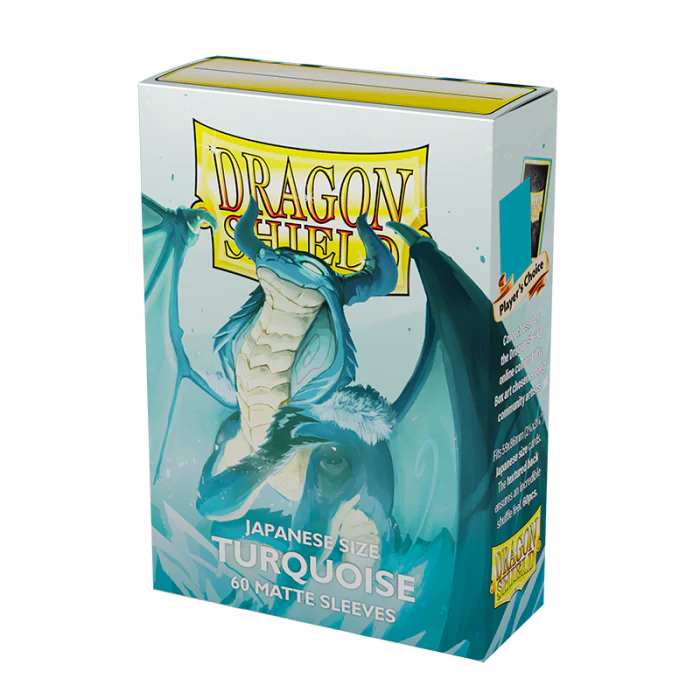 Dragon Shield: Japanese Matte Turquoise (60ct) Sleeves