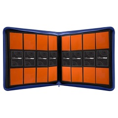 ULTRA PRO - Vivid Blue 12-Pkt Zippered Card Storage Binder