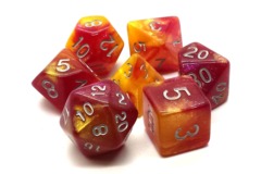 Old School - Galaxy Fire in The Sky Polyhedral 7-Die Set (141)