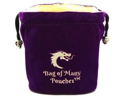Old School - Bag of Many Pouches Purple Dice Bag