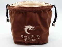 Old School - Bag of Many Pouches Brown Dice Bag