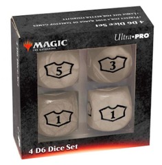 Ultra Pro - Deluxe D6 Plains (4ct) Dice Set