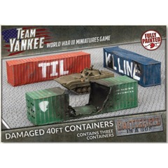 TEAM YANKEE - 40ft Damaged Containers (Fully Painted) (BB253)
