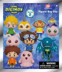 Digimon Series 2 - 3D Foam Bag Clips in Blind Bags