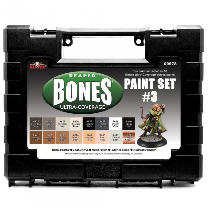 Reaper Bones Ultra Coverage Paint Set #3