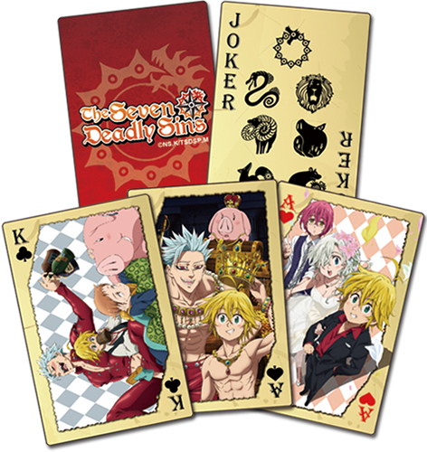 The Seven Deadly Sins - Group playing cards