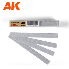 AK Interactive Dry Sandpaper 600 grit x 50 units