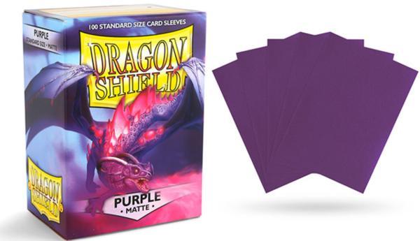 Dragon Shield Card Sleeves Deck Protector 100 matte CLEAR PURPLE MAGIC POKEMON 