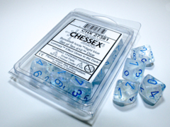 Chessex d10 Borealis Icicle/Light Blue Dice
