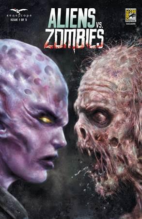 Aliens vs Zombies #1 Cover E 2015 SDCC Percival