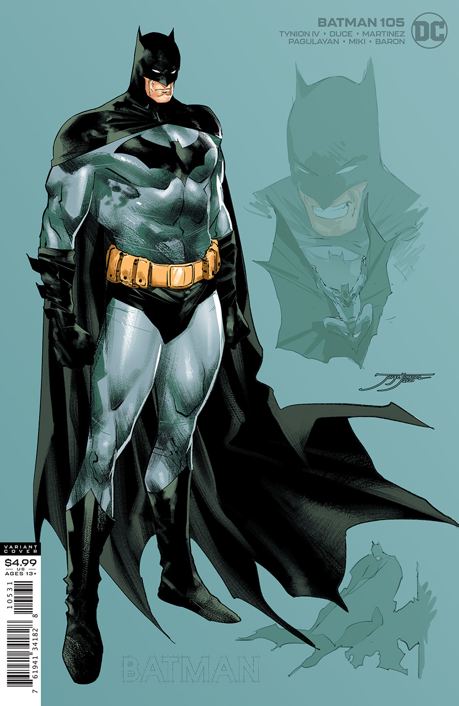 Batman Vol 3 #105 Cover C 1:25 Jorge Jimenez Batman Variant
