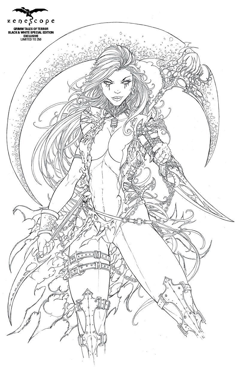 Grimm Tales Of Terror Black & White Special Edition Cover D Jamie Tyndall Zenescope Exclusive LTD 250