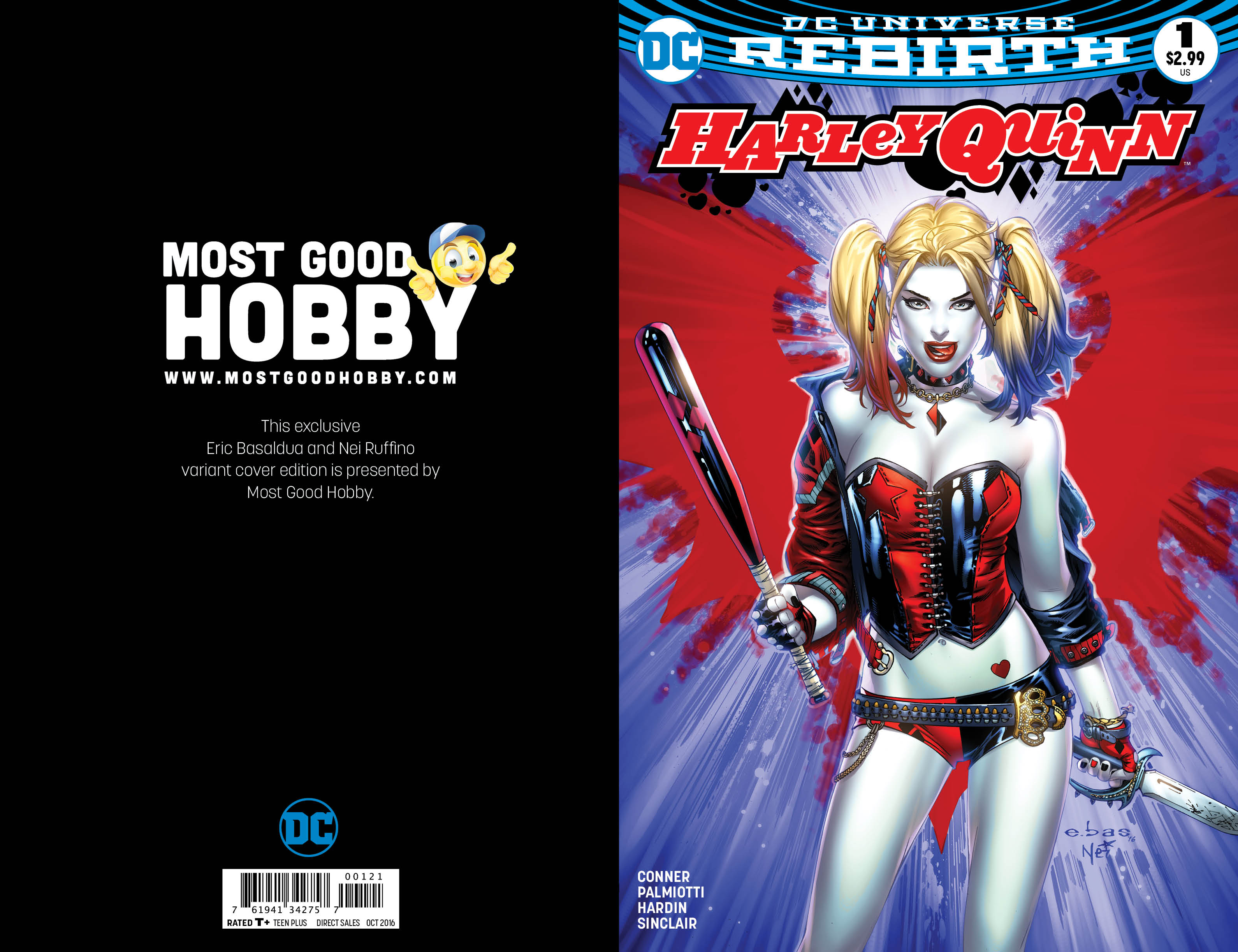Harley Quinn #1 Most Good Exclusive EBAS Variant (REBIRTH)