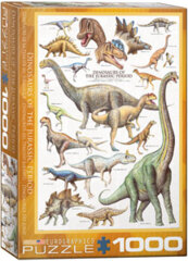 Dinosaurs of Jurassic Period - 1000 pc puzzle