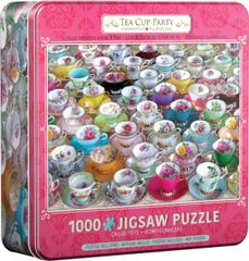 Tea Cup Party Tin - 1000pc puzzle