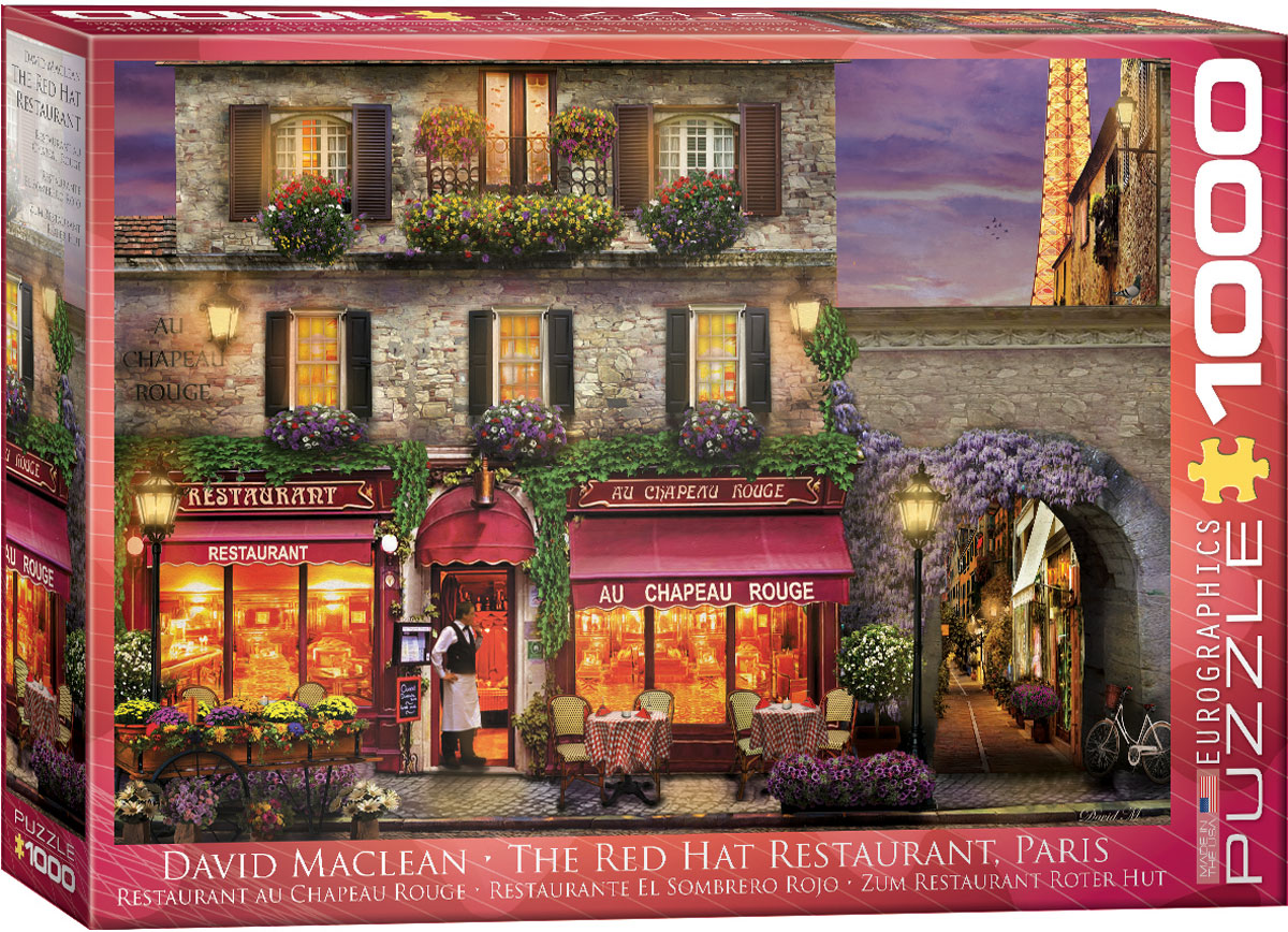 The Red Hat Restaurant Paris - 1000pc puzzle