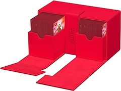 Ultimate Guard Deck Case Twin Flip N Tray 200+ Xenoskin Monocolor Red