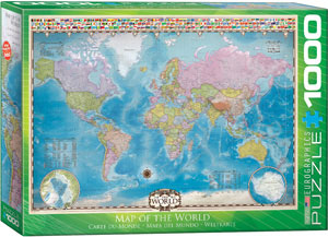 Map of the World - 1000 pc puzzle