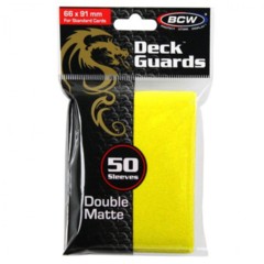 BCW Deck Guard: Matte Yellow