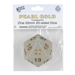 D20 55mm Countdown Transparent Pearl Gold