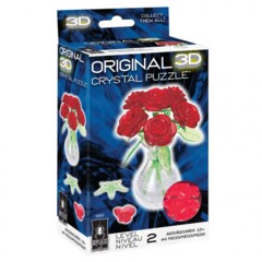 3D Crystal Puzzle: Roses Level 2