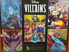 Disney 5 in 1 Multi Pack Villians - (2) 300, (2) 500, 750pc puzzles