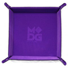 Folding Dice Tray: Velvet 10x10 Purple