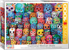 Traditional Mexican Skulls - 1000 pc puzzle