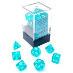 CHX20385 7-set Cube Mini Translucent Teal w/White