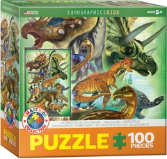 Herbivorous Dinosaurs - 100pc puzzle
