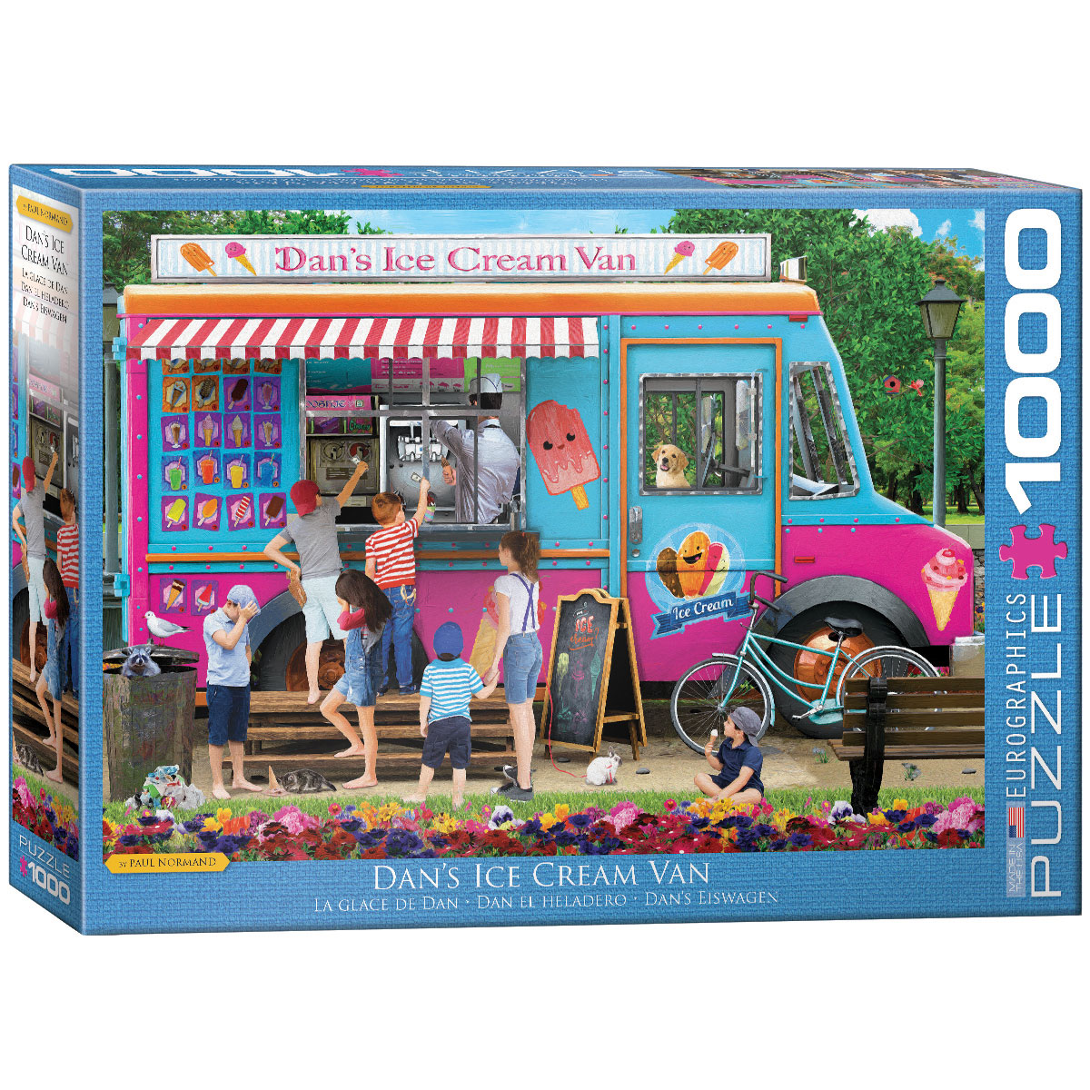 Dans Ice Cream Van by Normand - 1000pc puzzle