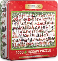 Holiday Dogs Tin - 1000pc puzzle