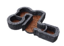 WarLock Tiles Expansion Pack 1 in. Dungeon Angles & Curves