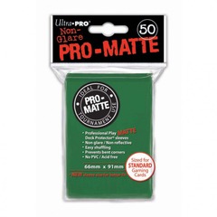 ULP82652 50ct Ultra Pro Pro-Matte Green Standard Deck Protectors