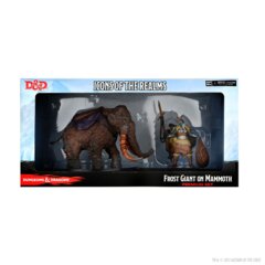 DUNGEONS AND DRAGONS: ICONS OF THE REALMS MINIATURES: 19 SNOWBOUND: FROST GIANT AND MAMMOTH PREMIUM SET