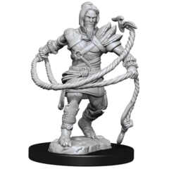 MAGIC THE GATHERING UNPAINTED MINIATURES: W13 STONEFORGE MYSTIC AND KOR HOOKMASTER