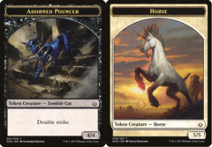 Adorned Pouncer // Horse Double-sided Token