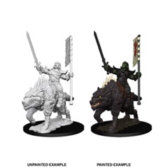 Pathfinder Battles Unpainted Minis - Orc on Dire Wolf