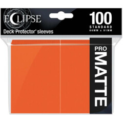 Ultra Pro Eclipse Matte Sleeves - Pumpkin Orange - 100ct